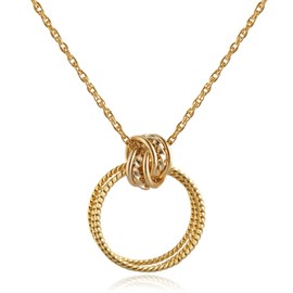 R-days Daikanyama Women's Glasses Holder, Triple Dot Ring, Necklace, Sunglasses, Stainless Steel, Made in Japan, gold