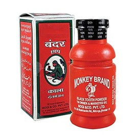 Pack of 2 - Monkey Brand Black Tooth Powder 100g