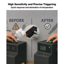 15A 250V Micro Switch Spring Plunger, High Current and Power Electrical Control Fit for Home Appliances Industrial Equipment Automobiles Automation Control Systems