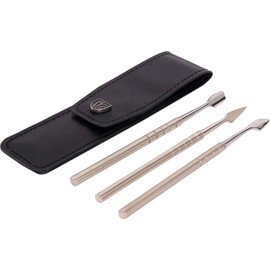 3 Swords Germany - brand quality, professional CUTICLE PUSHER, CUTICLE KNIFE, NAIL CLEANER, stainless steel, extra sharp, manicure pedicure nail care by 3 Swords Germany (7940)