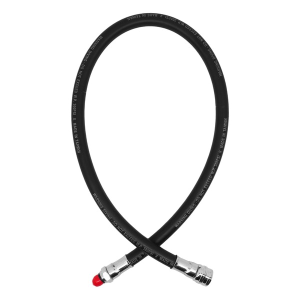 SAEKODIVE Low Pressure Diving Hose - 36" Rubber Hose -