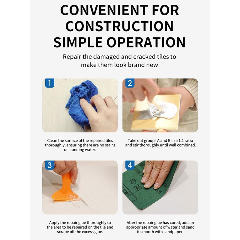 Tile Repair Kit, 2026 New Porcelain Tile Stone Crack Repair