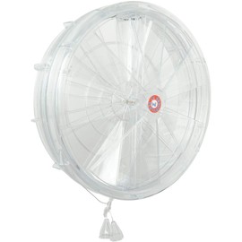 The Ventilation ae240-y AE240 Thermal Aerator for Windows in similvetro with Opening and Closing funicelle Air, Diameter 250 mm, Transparent