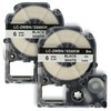 vhbw 2x Label Tape Cassette Compatible with Epson LabelWorks LW-1000P,