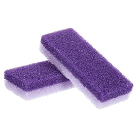 sourcing map 2pcs Foot Pumice Stone for Feet Hard Skin Remover, Foot Pumice Stone Scrubber for Hard Skin, Foot Dead Skin Remover Scrubber Pedicure Tool, Dark Purple,Light Purple
