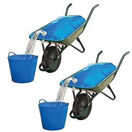 spares2go Equestrian/Stable Water Container Wheelbarrow Bag (80 Litres, Pack of 2)