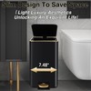XLHOMO Black Bathroom Accessories 8 Piece Black and Gold Bathroom