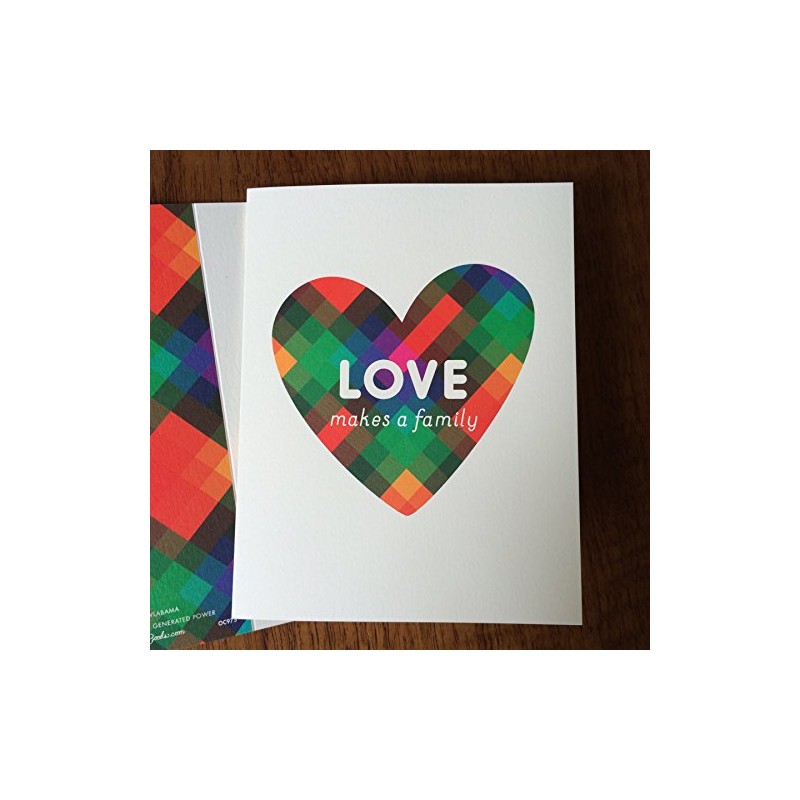 Night Owl Paper Goods Patchwork Heart Greeting Card