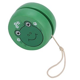 JoJo Yoyo Children's Toy, Wooden Cartoon Yoyo Ball Educational Toy for Beginners Children Toy Speed Ball Return for Gifts Christmas (Frog) JoJo