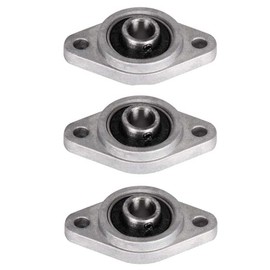 3pcs Flange Ball Bearings KFL08 Mount Bearings Flange Pillow Block Bearings Shaft Support Parts