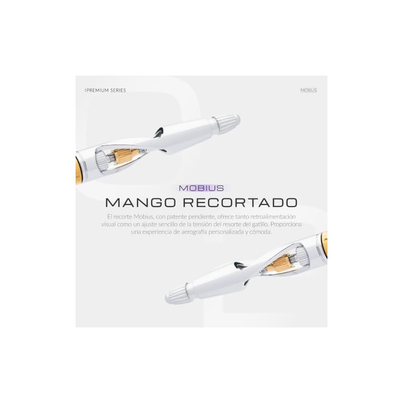 Gaahleri Aerógrafo Premium Series GHPM-Mobius 0,2 mm