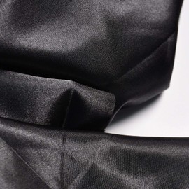 Charmeuse Satin Black Fabric, 60" Wide, Silky, for Wedding,Bridal,Decoration, Fashion,Apparel Crafts by 1Yard