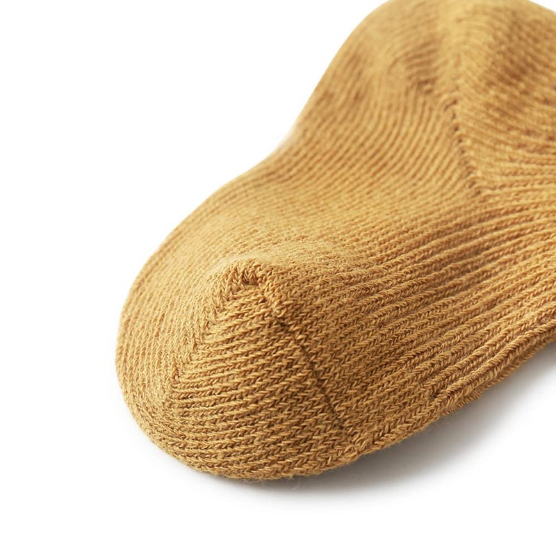 Calcetines de algodón sólido para bebés y niñas, Color sólido