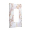 Donecmminery Decorative Outlet Covers Pink Jade Marble Granite 1 Gang