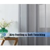 WPM Gray Sheer Curtains 58" Wide x 84" Long 2