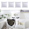 40X40 White Plain Sublimation Blanks Pillow Case Cushion Cover Pillowcase