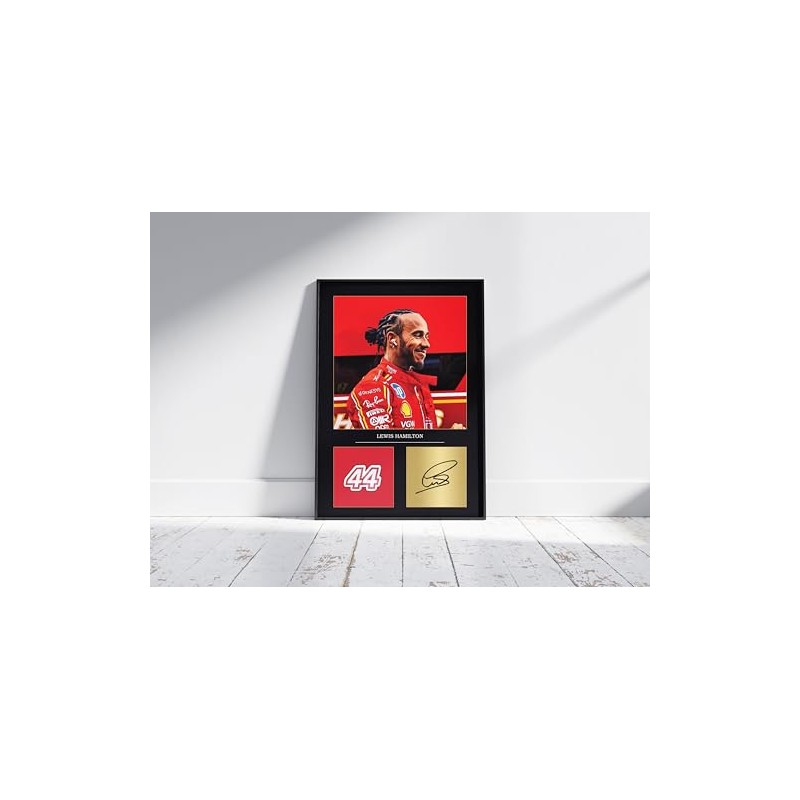 Lewis Hamilton Gift Signed A4 Print Display Unframed Lewis Hamilton