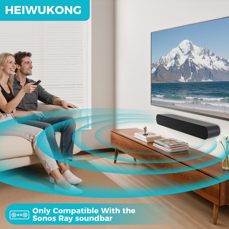 HEIWUKONG Ray Mount Compatible with Sonos Ray Wall Mount, Heavy
