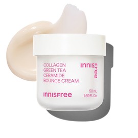 Innisfree Collagen Green Tea Ceramide Elasticity Barrier Cream 50mL / 이니스프리 콜라겐 그린티 세라마이드 탄력장벽 크림 50mL
