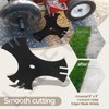 Universal 9" x 9" Edger Blade (5/8" Center Hole), 3-Side