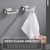 Angle Simple Double Towel Hook Polished Chrome 2 PCS, 304