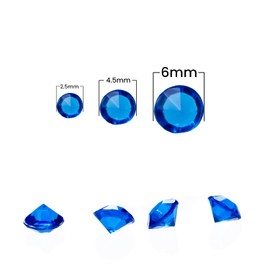 Trimming Shop Royal Blue 6000pcs Bling Diamond Wedding Table Scatters Acrylic Crystals Rhinestones Confetti for Table Centerpiece Bridal Shower Birthday Party Table Decoration Vase Filler Beads
