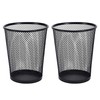 AIMI Pencil Case 2pcs Large Capacity Container Metal Mesh Pen
