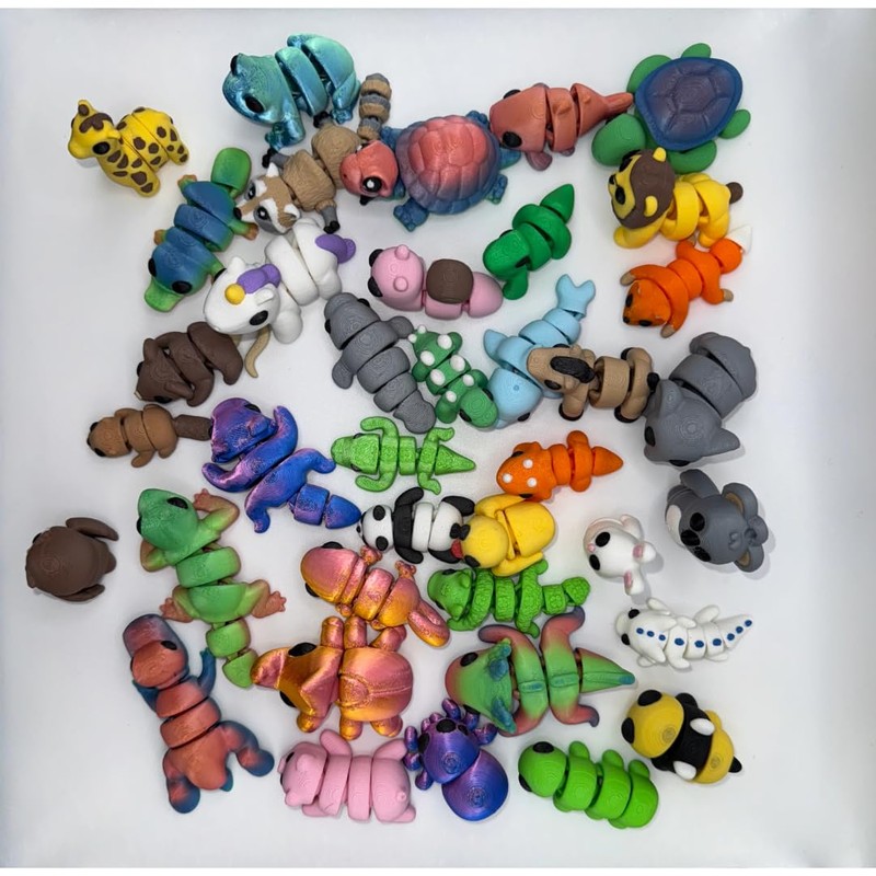 Mystery 20 Mini 3D Printed Animal Pack – Decorative &