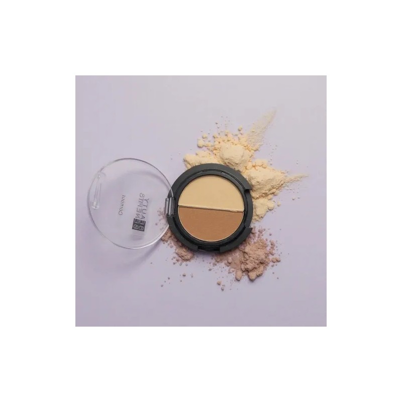 Polvo Compacto Duo Color Base De Maquillaje Beauty Benefits