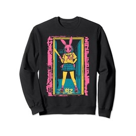 Creepy Girl Bunny Grunge Slasher Pastel Goth Anime Horror Sweatshirt