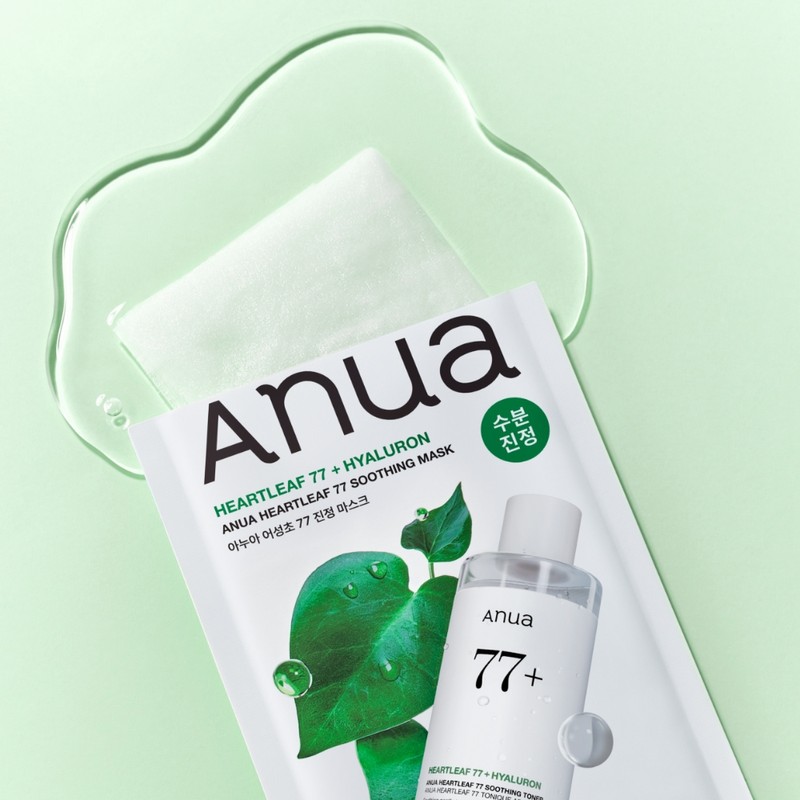 Anua Houttuynia cordata 77 soothing mask 10 sheets, 1 pack