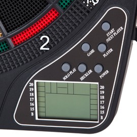 Arachnid Reactor Electronic Dartboard and Cabinet with LCD display, Cricket Scoring Displays, 8-Player Scoring