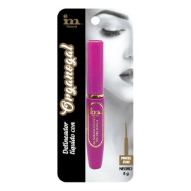 Delineador Fino Liquido Rosa Con Organogal 8g Im Natural Negro
