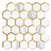 STICKGOO Hexagon Peel and Stick Backsplash Tile, Stick on Backsplash