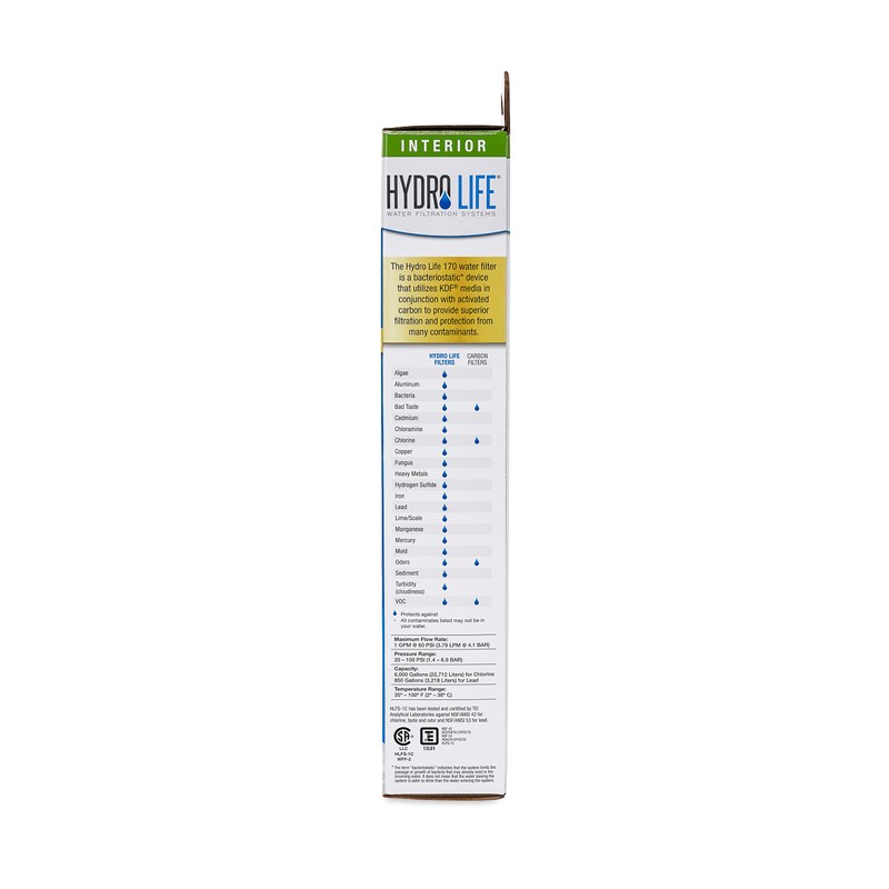 Hydro Life Camco 52117 - Filtro HL 170 roscado, 1
