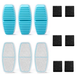 Cat Water Fountain Filters: 12 Cat Fountain Filter - ONLY for Battery Operated Cat Water Fountain - 6 Pieces of Filters + 6 Pieces Sponges of Cat Fountain Cordless
