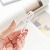 2 Inch Chip Clips White,Steel Clothes Pins Utility PVC-Coated Steel