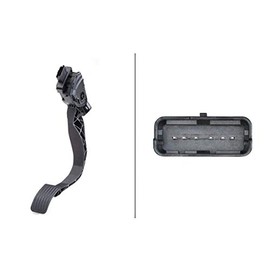 HELLA 6PV 009 949-721 Sensor, accelerator pedal position - for left-hand drive vehicles - Automatic Transmission