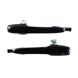 KarParts360 for Mazda CX-9 2007-2015 Exterior Door Handle Driver and Passenger Side | Pair | Front Or Rear | Smooth Black | Sport/Touring/Grand Touring | Replacement for G22C59410J08, GJ6A58410H08