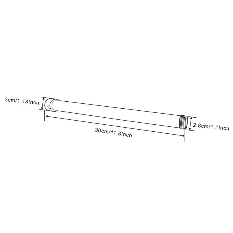 gotonovo G3/4 Shower Extension Tube Shower Extender Bar Longer Shower