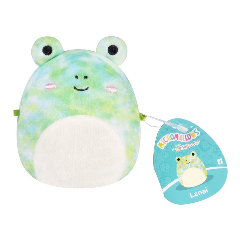 Micromallows Squishmallows Original Plush 5-Pack - Chipmunk, Frog, Bear, Smoothie,
