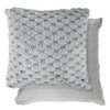 Emma Barclay Lush Luxury Faux Rabbit Fur Cushion Cover (Silver)