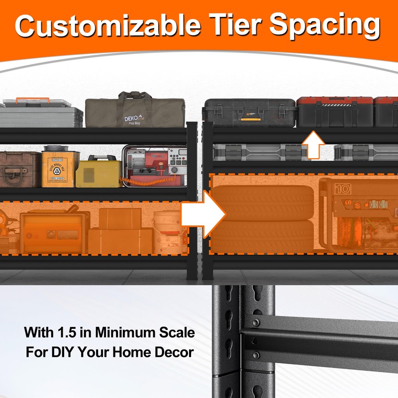 Metal Garage Shelving for Storage - 40" W x 16"