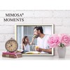 MIMOSA MOMENTS Enamel Metal Weddding Picture Frame with Stand, Display