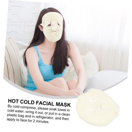 Healvian 1pc Moisturizing Facial Towel Hot Cold Towel for Face Care Three Design for Spa Home Use Absorbent Gentle for Skin Hydration and Relaxation