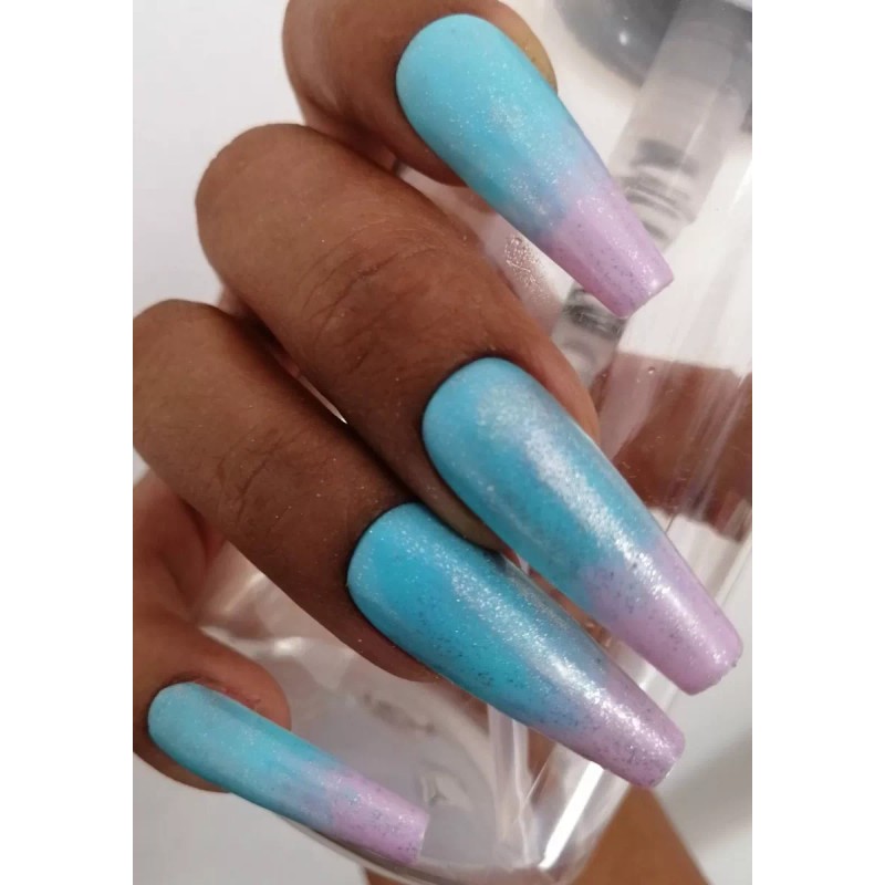 DIVA BEAUTY 20 Uñas Postizas Press On Forma Bailarina