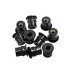 20PCS M6 Rubber Well Nuts, Universal Fairing Fasteners Windshield Motorcycle