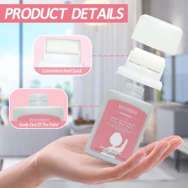 FunisFun Small Roller Wall Patching Brush, Wall Repair Paste Roller Tool, DIY Renovation Wall Spackle Roller with Latex Paint Grey 100g