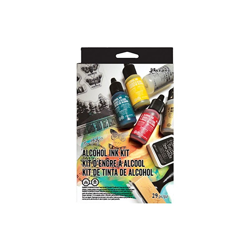 Ranger Distress Alcohol Ink Kit, Synthetic Material, Multicoloured, 19 x