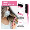 10pzs Kit Cepillos Y Peines Peinado Cabello Con Pinza, Rosa